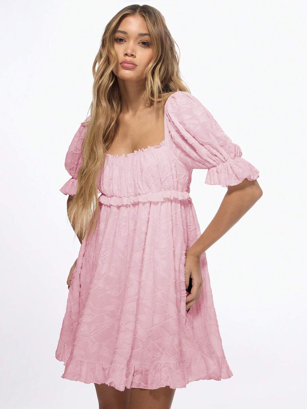 pink milkmaid mini dress Y2k Pink Milkmaid Mini