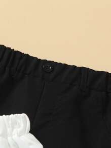 SHEIN 3pcs Set: Young Boy Solid Color Pocket Casual Suit Shorts - Multicolor - View 5