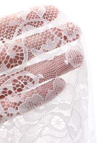 FRIFUL Women's White Long Lace Camisole Dress, Vacation Dress Sundress,Casual Women Dresses - White - View 8