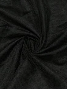 Elenzga Plus Size Solid Color Ruffle Ruffled Hem Casual Shirt, Summer