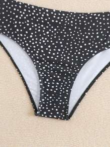 Tween Girls / S' Random Print Two Pieces Swimwear - Black - View 4