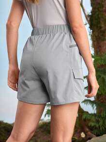 In My Nature In My Nature Women's Outdoor Solid Color Fashionable Shorts, Suitable For Summer Hiking Women Clothes