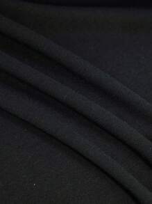 The Lord of the Rings X SHEIN Women Black Casual Loose Round Neck Short Sleeve Letter Graphic T-Shirt, Suitable For Summer