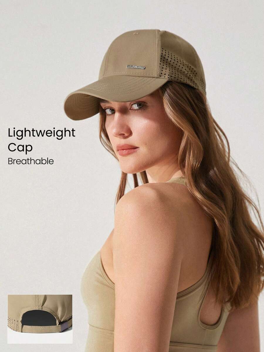 GLOWMODE Gorra de béisbol liviana, con ajuste de flujo de aire, cierre posterior y malla en los lados, para uso casual diario