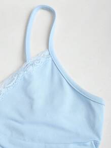 Sweetra Y2K Sexy Spaghetti Strap Lace Trim Ruched Multipiece Set - Multicolor - View 4