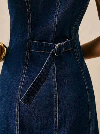 Poéselle Denimklänning för kvinnor Denim Kort klänning Knappslå Blå denimklänning Damernas sommar Fritidskläder Framklädd Ärmlös Denimklänning Sommar Klänningar Klänningar Sommarkläder Blå klänning Födelsedag Kvinnor Kläder Cowgirl Kvinnor Kläder Sexig klänning Fritidskläder Kvinnor Klänningar Jeansklänning Kort klänning Fritidskläder Landkonsert Klänning Kort Kvinnor Klänningar Gå ut Outfits Söt klänning Västerländsk klänning