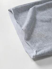 Manfinity EMRG Quần short cạp chun tua rua tua rua mùa hè dành cho nam, đa năng để mặc hàng ngày - Xám - Xem 4