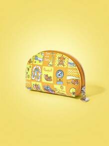 TOM & JERRY X SHEIN Yellow Cute Mouse Printed Portable Fashion Large Capacity Coin Purse - Yellow - View 2