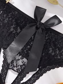 Classic Sexy 女士性感內褲 - 黑色 - 查看 4