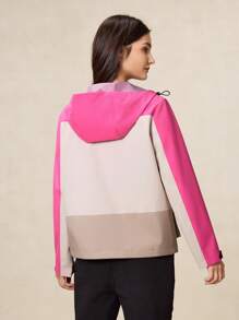 OutZeal Woman Waterproof Wind-Proof 3L Tech Fabric Color Blocking Hiking Jacket Windbreaker For Hiking - Multicolor - View 9