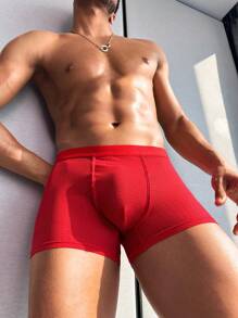 DrisQ Bóxer tipo slip minimalista de unicolor para hombre