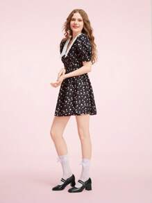 CUCCOO DOLLMOD Women Adjustable Buckle Design Fashionable High Heeled Pumps For Christmas - Black - View 10