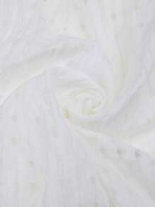 SHEIN Clasi 女士重叠纯色无袖连衣裙，适合夏季的时尚 - 白色 - 查看 7