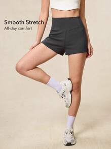 OutZeal Pantaloncini sportivi da donna modello morbido, con tasche, vita alta, per yoga e attività all'aperto