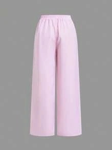 SHEIN EZwear 2条/套 夏季粉彩色条纹宽松休闲裤 - 彩色 - 查看 6