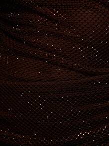 MUSERA Mesh Diamante Fitted Bandeau Y2k Dress For Summer, Vacation, Festival Outfit Ibiza Concert Beach