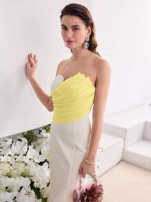 MOTF Soiréza BIAS CUT COLORBLOCK DRESS - Multicolor - View 2