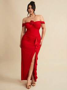 SHEIN BAE Quần áo cỡ lớn cho nữ Váy cưới Váy phù dâu Váy nhỏ Váy dạ hội Dự tiệc Hẹn hò Đi chơi Váy ngày lễ Dự tiệc Đỏ rượu vang Hở vai Tay ngắn Ngực giữa Thắt nút Nếp ly bên hông Xẻ tà phía trước Váy xếp nếp Váy suông/ Váy đi biển cho nữ/ Váy thanh lịch cho nữ/ Váy sinh nhật cho nữ/ Váy bồng bềnh Trang phục mùa hè Trang phục đi biển cho nữ Trang phục ăn trưa cho nữ Trang phục sang trọng Fairycore cho nữ - Gỗ đỏ - Xem 2