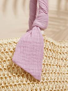 SHECARRY Women's Letter Pattern Large Capacity Fashion Tote Bag - Mauve Purple - View 4