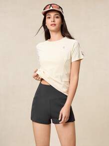 OutZeal Pantaloncini sportivi da donna modello morbido, con tasche, vita alta, per yoga e attività all'aperto