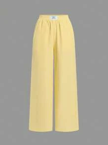 SHEIN EZwear 2条/套 夏季粉彩色条纹宽松休闲裤 - 彩色 - 查看 9