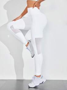 With My Calm 休闲纯色运动紧身裤，简约时尚，适合日常穿着的瑜伽女裤