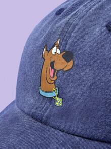 SCOOBY-DOO X SHEIN Fashionable & Casual Cute Dog Printed Washed Baseball Cap