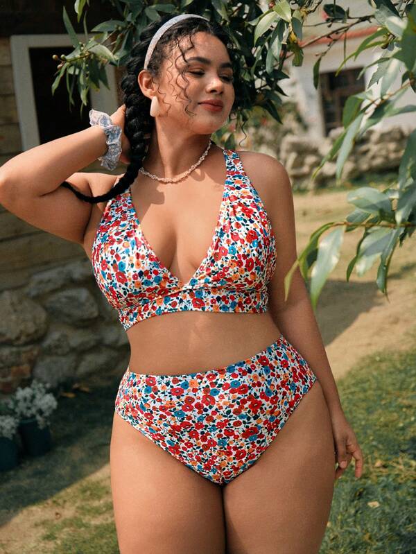 Swim Mod Ensemble de maillot de bain décontracté pour femme grande taille pour les vacances