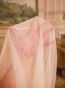 浪漫荷叶边蝴蝶结方领透明睡袍娃娃装奢华家居服，Moo Moo