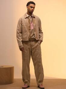 Musero Utility Pocket Detail Washed Denim Jacket Only Spring Summer Vacation Easter - Brown - View 5