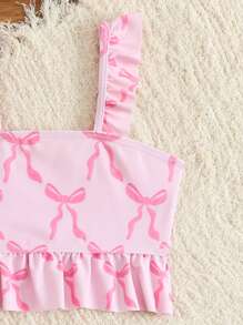 Girl (Small) Camisole Style Bikini - Pink - View 5