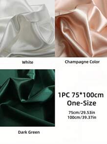 SHEIN 1 件 75*100cm 纯色照片背景布，缎纹面料，双面水晶缎纹，时尚化妆品首饰，美甲拍摄装饰道具，摄影道具，家居装饰，婚礼装饰 - 彩色 - 查看 6