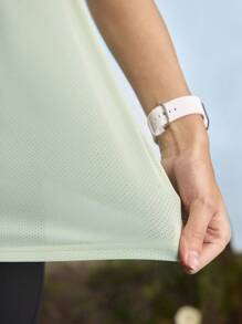 In My Nature 女士休闲宽松圆领短袖T恤，适合健身和户外活动徒步旅行女装 - 綠色 - 查看 10