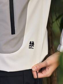 In My Nature 女士撞色拼接抽绳连帽户外风衣外套徒步旅行女装