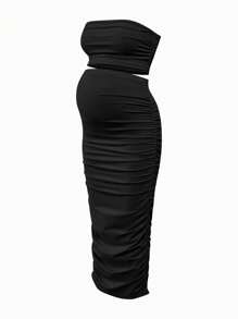 SHEIN Maternity Three Pieces Suits Summer - Multicolor - View 12