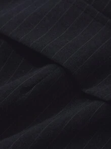 DAZY 女士条纹不对称腰带裙 - 藏蓝色 - 查看 5