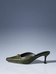 CUCCOO GRLICON Sandalias de tacón alto de punta cuadrada con estampado de piel de serpiente para mujer, tacones altos sexy con estampado animal, adecuados para volver al colegio, Halloween, Navidad y atuendos de fiesta