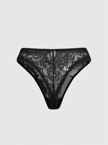 ROMWE Goth 3 件套哥特式蕾丝边丁字裤