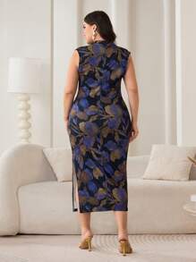 Modelyn 大码夏季无袖时尚连衣裙 - 彩色 - 查看 3