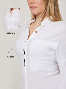 LUVLETTE Blue Wireless Comfortable Must-Haves Push Up T-Shirt Basic Bra