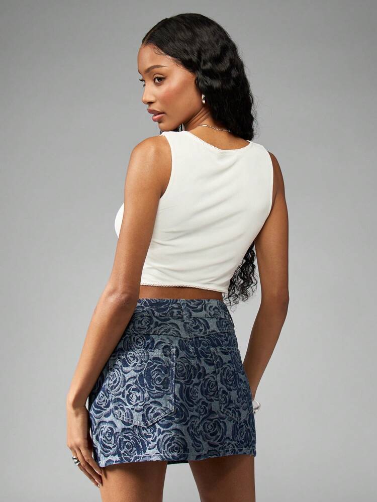 MISSGUIDED Square Neck Corset Tank Top With Mesh Trim Detail Summer Sleeveless Fitted Cropped Fashion Cami Casual Youth Style Everyday Essential