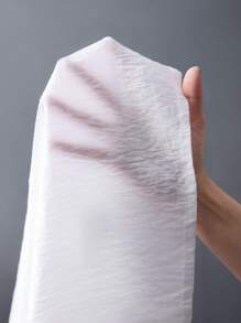 SHEIN Explorewe Tween Girl Textured Puff Sleeve Single-Breasted Casual Shirt - White - View 9