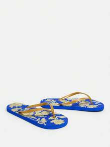 Grefit Women's Green Simple Square Toe Wedge Heel Thick Sole Mid Heel Elegant Casual Comfortable Slip-On Office Commute Quality Ladies Chunky Heel Sandals, Suitable For Date, Party, Formal Occasions Versatile Comfortable High-End Vacation Season Casual Shoes Thick Sole Slippers - Royal Blue - View 5