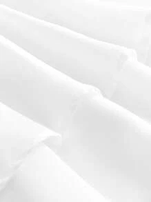 Girlism Teen Girl Vintage Asymmetrical Neckline 3D Rose Mini Strapless Dress Party White Flower Tube Dress Fall Clothes,Christmas - White - View 5