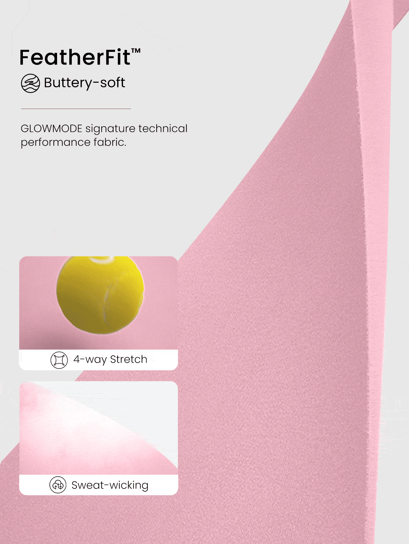 GLOWMODE FeatherFit™ Cropped Active Tank & High-Rise Leggings Set - Pink - View 5