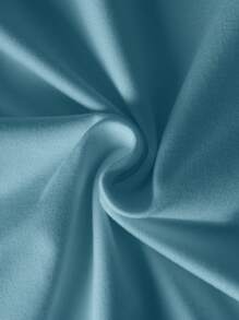 女士字母棋盘格印花休闲宽松圆领 T 恤 - 霧霾藍 - 查看 4