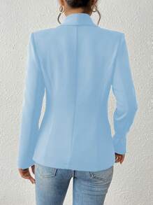 SHEIN PETITE Blouson léger pour femme, design minimaliste de couleur unie convenant pour l'été