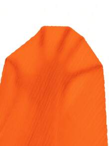 Solid Color Trumpet Sleeve Mermaid Dress Maxi Women Outfit Fall Cloth For Women - Burnt Orange - View 4