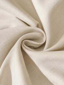 SHEIN LUNE 女士休闲编织法式圆领短袖衬衫，适合日常休闲生活、假日旅行、波西米亚风、音乐节、乡村风格、春夏