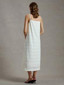 Briarwyn Váy dây mảnh dệt kim màu trơn cho phụ nữ mùa hè 0utfits cho phụ nữ và trang phục bãi biển cho phụ nữ trang phục sang trọng cho phụ nữ - Màu be - Xem 7